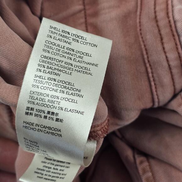 Anthropologie Pants Womens XS Mauve The Nomad Lyocell Jogger Utility Cargo Pink - Picture 10 of 11